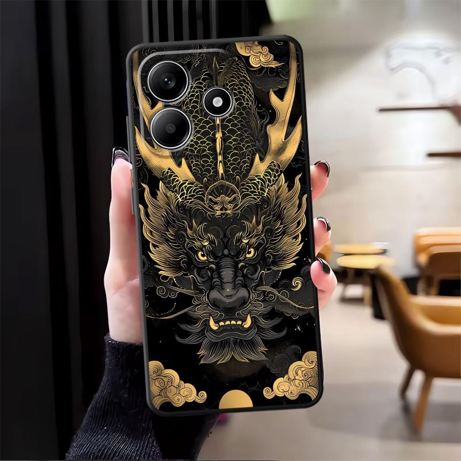 Case for Xiaomi Redmi Note 14 10 13 Pro Plus 12 11 Pro 9 8 7 A4 A5 A1 A2 A3 11S 14C K40 K80 12S 12C 13C Phone Cover Cool Dragon