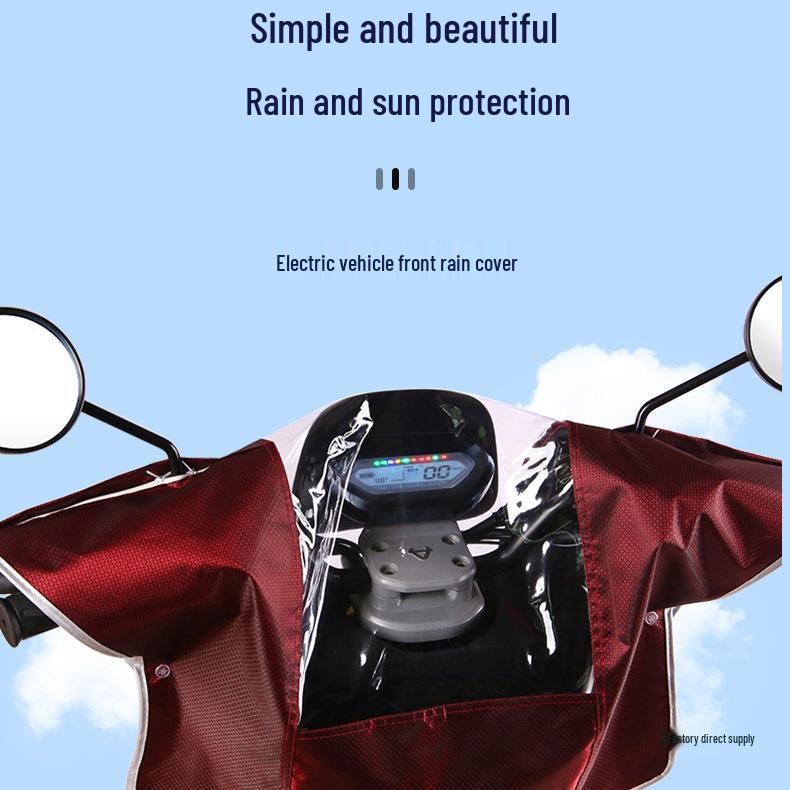 Electric Vehicle Waterproof Instrument Panel Rain Cover for Handlebars and Screens