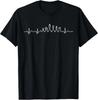 Funny Chess Heartbeat Checkers Board Game Tournament Gifts T-Shirt Small