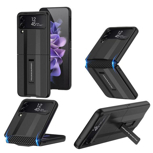 

Для Samsung Galaxy Z Flip 4 Foldable Super Running Anti-Fall Full Shell Легко складається з кришкою-підставкою For Galaxy Z Flip 4