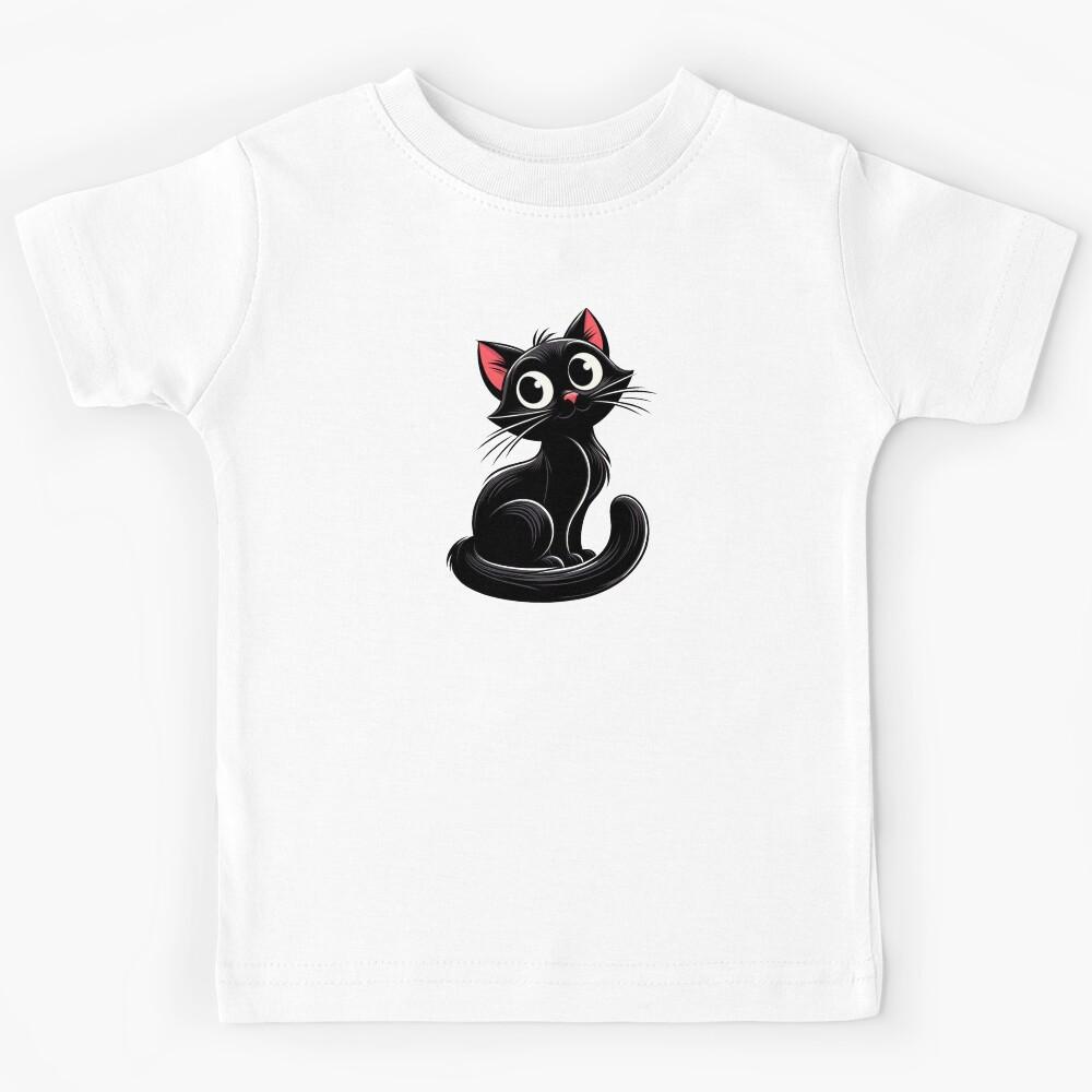 sweet black cat Kids T-Shirt 120