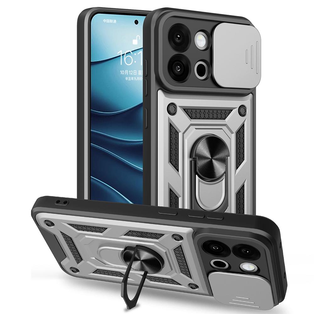 AMORUS For OnePlus 13s 5G/13T 5G Case Kickstand PC+TPU Phone Cover with Camera Lens Slider