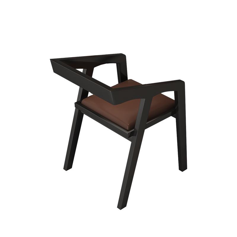 Retro Bistro Industrial Solid Wood Dining Table and Chair Set for Western Restaurants