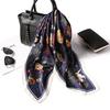 Luxury Print Silk Square Scarf Women Spring Neck Tie Shawl Wraps Female 70Cm Hair Hand Wrist Headkercheif Hijab Bandana