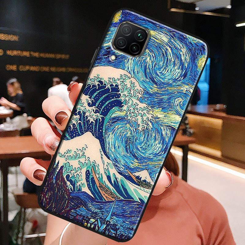 The Great Wave Off Kanagawa For Huawei Honor X8a X7a X9a X8 50 70 90 Lite Magic5 Pro P20 P30 P40 P50 P60 Nova 9 5T Case