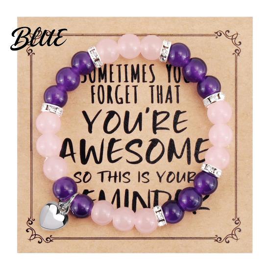 Comfortable Bracelet Women Elastic Rope Natural Stone Beads