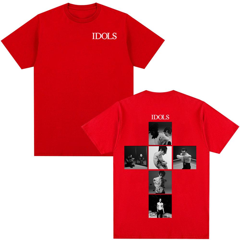 Sänger Yungblud IDOLS 2025 Neues Album Tour T-Shirt Herren Damen Kleidung Hip Hop Kurzarm T-Shirts Übergroße Lässige T-Shirt Oberteile