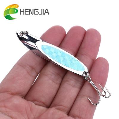 1pc/5pcs HENGJIA 0.74oz/2.75'' Trolling Laser Fishing Spoons Metal Fishing Lures for Perch