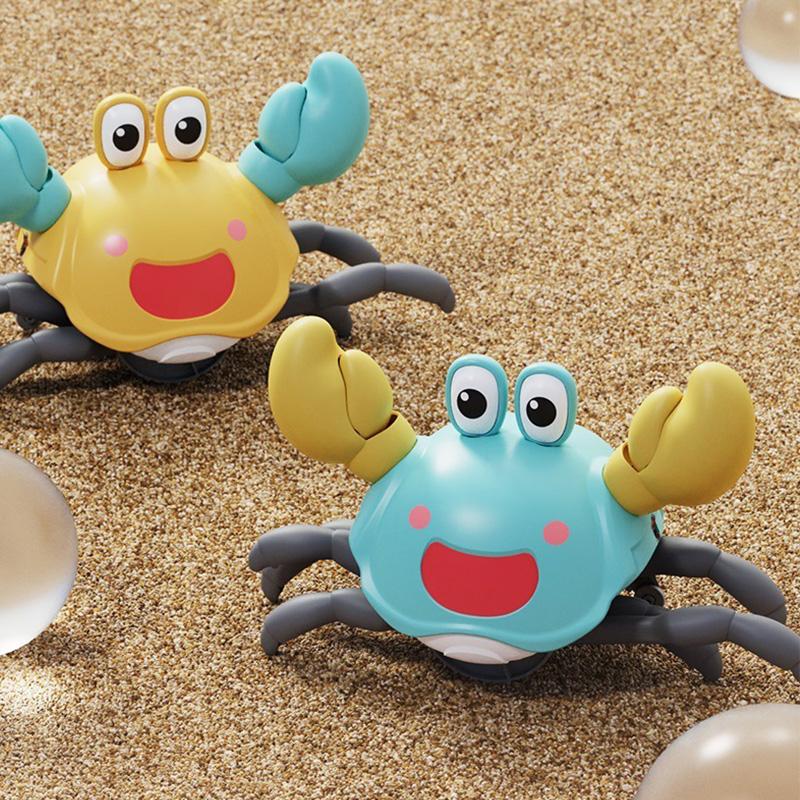 2025 New Kids Induction Escape Crab Crawling Toy Toddlers Electronic Musical Pet Avoid Obstacles Fun Party Interactive Baby Toys