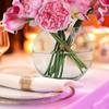 Handcrafted Minimalist Transparent Glass Vase for Elegant Flower Arrangements