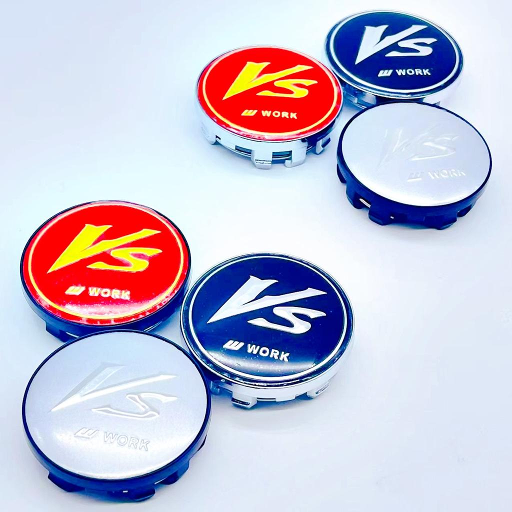 4pcs/lot 3D High Quality 59mm Car Wheel Hub Cover Center Caps for VS W Work Racing Styling Badge Emblem Accessories