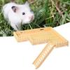 Bisshemmende Zapfenverbindung Einfache Montage Verdicktes Rattenkletterspielzeug Hamster Doppellagige Holz-Kletterplattform mit Leiterkäfig