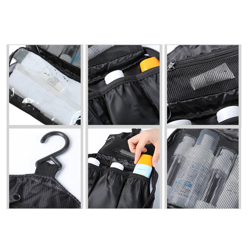 Multifunktionale Make-up-Tasche zum Aufhängen auf Reisen, große Kapazität, waschbare Tasche, Trocken-/Nasstrennung, Handaufbewahrungstasche