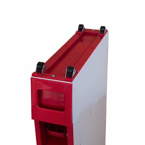 SAMICK Slim Rice Dispenser (Rice Container) for Wash-Free Rice, 12kg, RE-280-3RW, Red/White