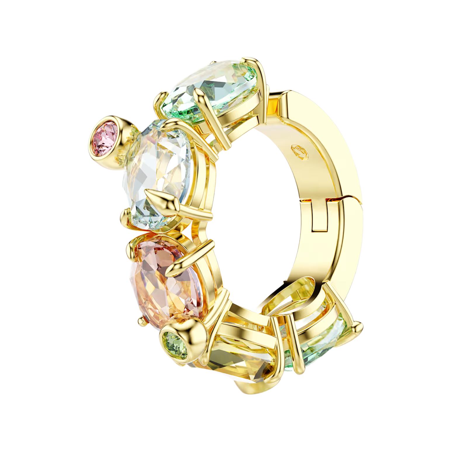 

Swarovski Gema Inlaid Design Crystal Gold-Plated Ear Clips Unisex ear clips Multicolor 5720903 Box (Random Color)