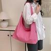 Fashion Single Product Simple Solid Color Canvas Women's Mother Bag Tote Bag New Commuter Shoulder Handbag