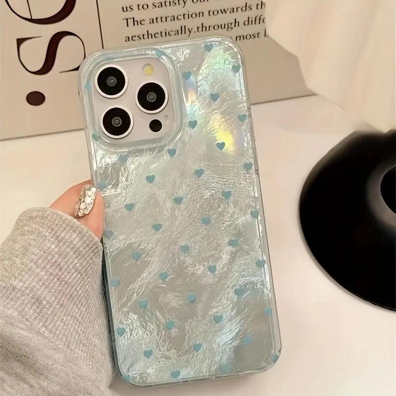 Colorful Sweetl Heart Vortex Pattern Phone Case For iPhone 11 12 13 14 15 16 Pro Max XS X XR 7 8 Plus SE2 16E Shockproof Cover