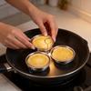 Stainless Steel Heartshaped Egg Cooker With 3in1 Steaming Insert For Home Breakfast Preparation