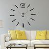 DIY velké číslo nástěnné hodiny 3D zrcadlová nálepka Moderní domácí kancelářský dekor Art Decal