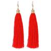Moda Mulheres Estilo Boêmio Longas Borlas Pendentes Brincos de Gancho Par de Brincos Pendentes MIT