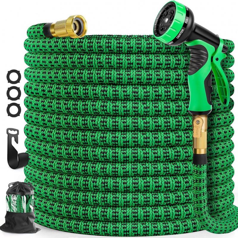 

Gedeng 3x Telescopic High-Pressure Garden and Car Wash Water Hose Set with Spray Gun