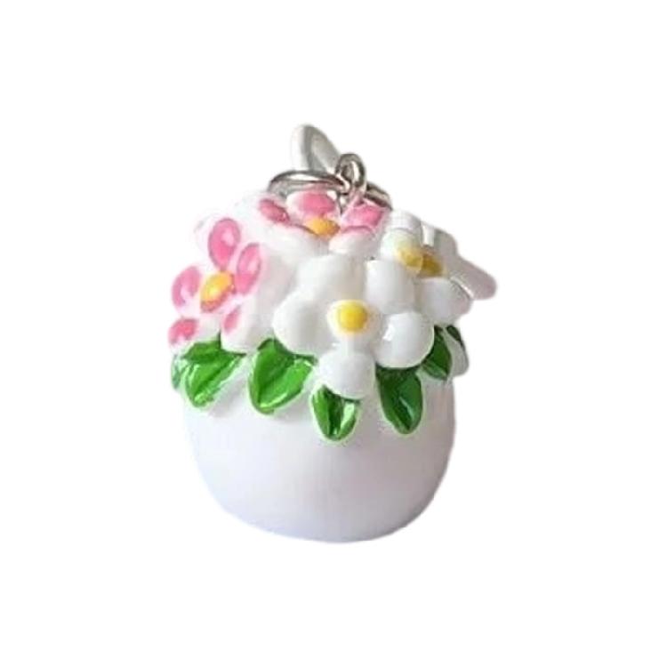Artistic Resin Keychain With Realistic Miniature Plant Design Multifunctional Decoration For Backpacks Keys Or Gift Boxes
