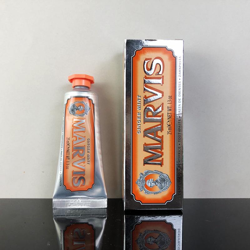 Jasmínová mátová zubní pasta pro svěží dech Dárková krabička - Itálie Mars Bright White 25ml vzorek