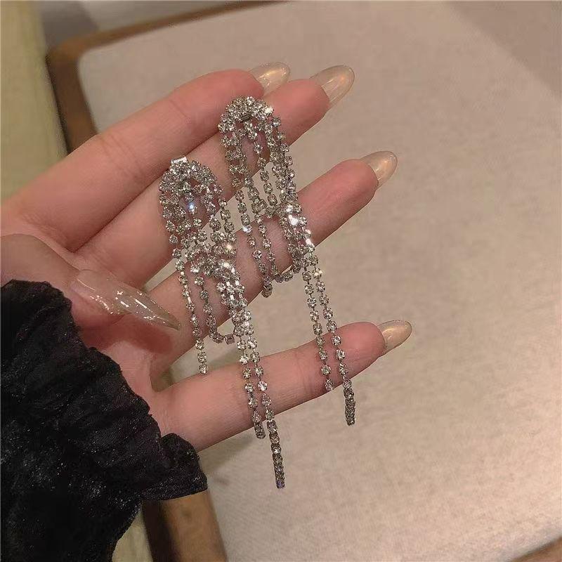 S925 Silver Tassel Earrings - 2025 Light Luxury, High-End Design for Women