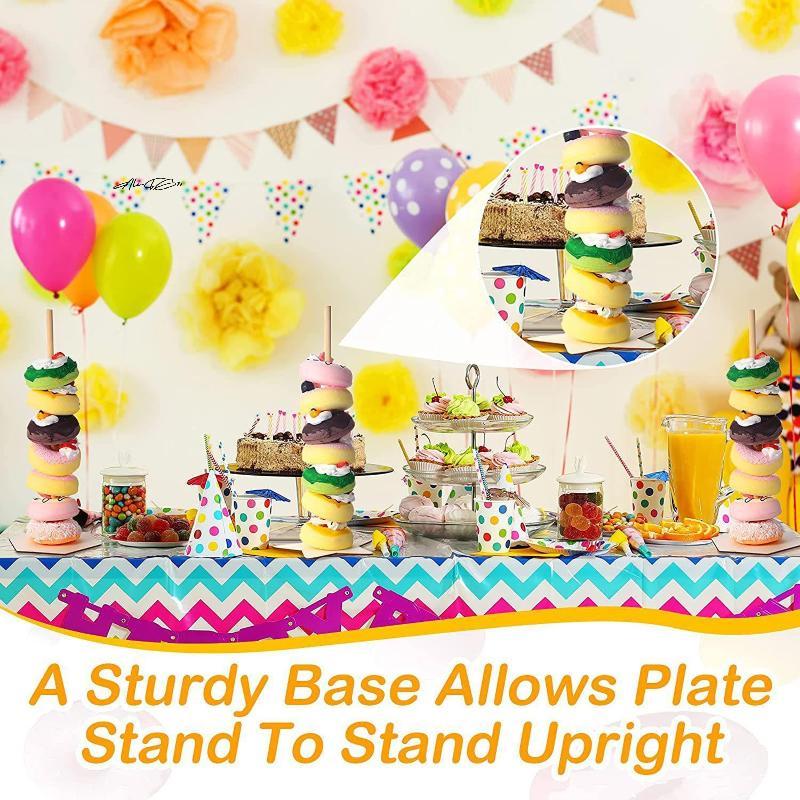 Holz Donut Ständer Display Rack für Desserts Dim Sum Brot Verkauf Geburtstag Hochzeit Party Tischdekoration