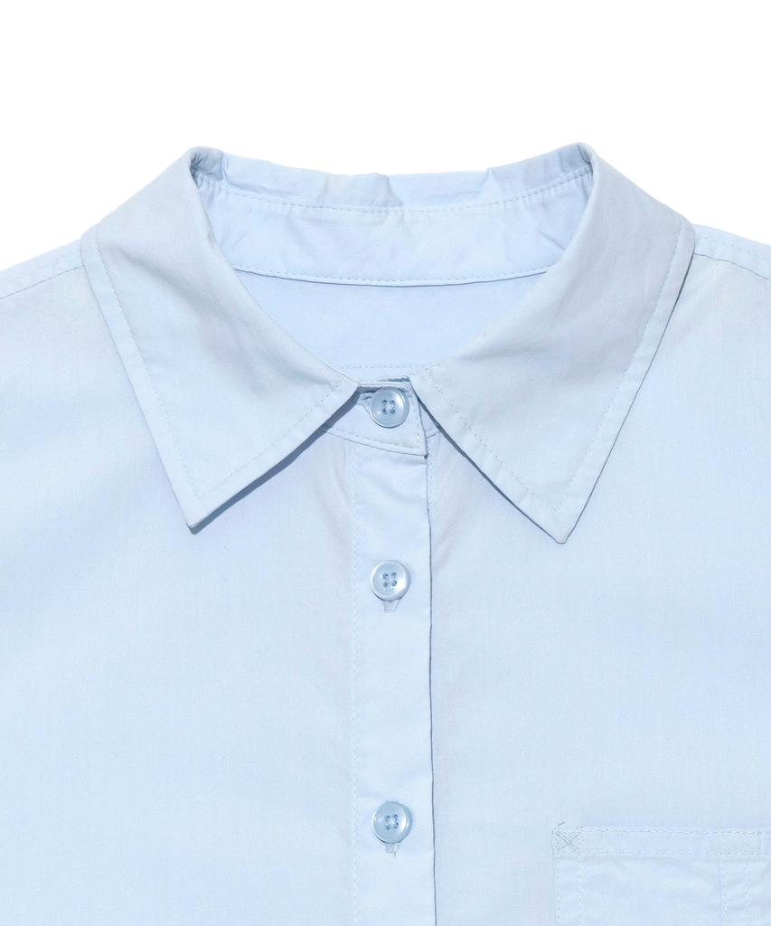 LEE Women Oversized Shirt Midi Dress Light Blue