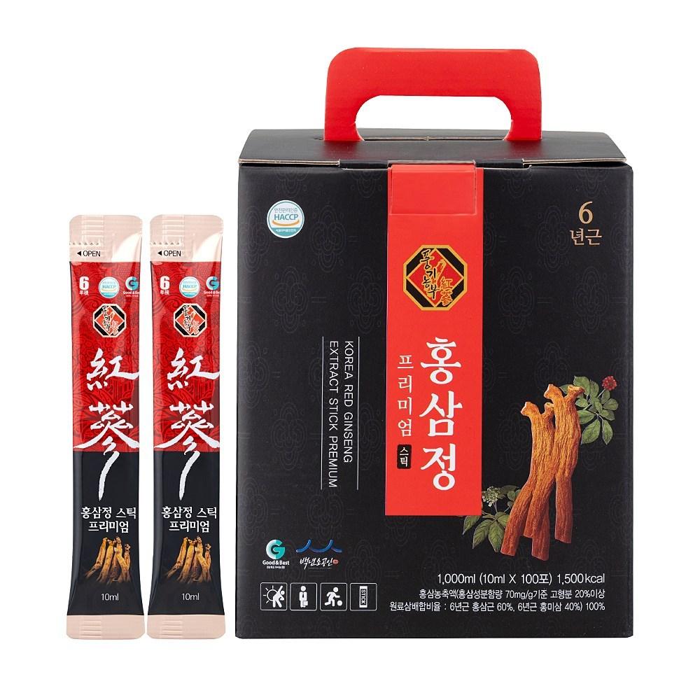 Punggi Nongbu Premium Red Ginseng Extract Sticks 100 Packs 1 pcs 1L