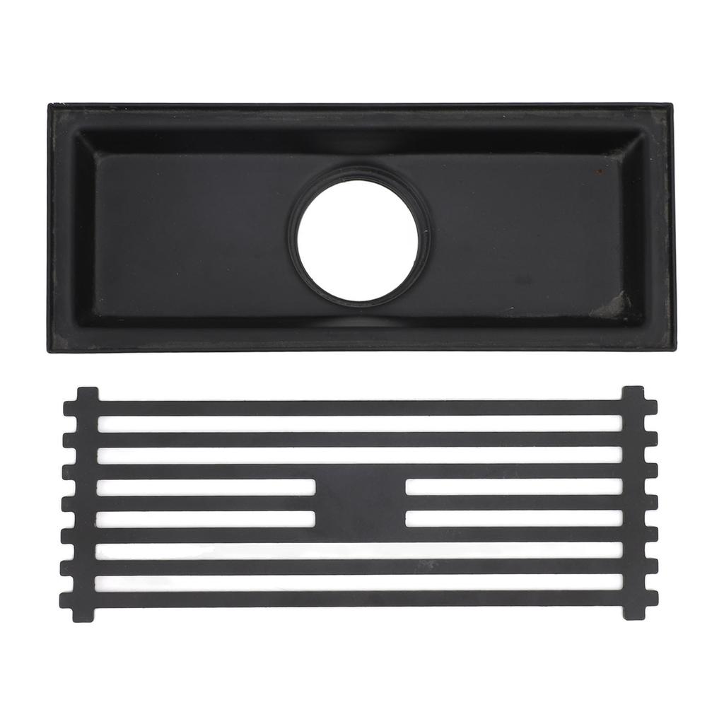 Linear Floor Drain Large Drainage Capacity Odor Blocking 304 Stainless Steel Rectangle Shower Floor Drain for Bathroom