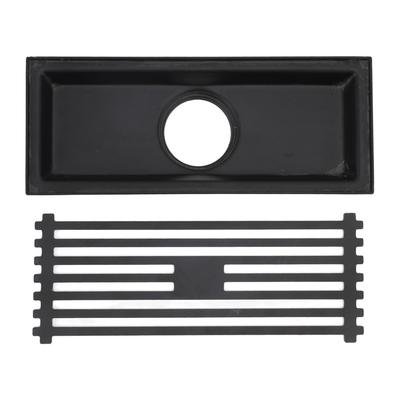 Linear Floor Drain Large Drainage Capacity Odor Blocking 304 Stainless Steel Rectangle Shower Floor Drain for Bathroom