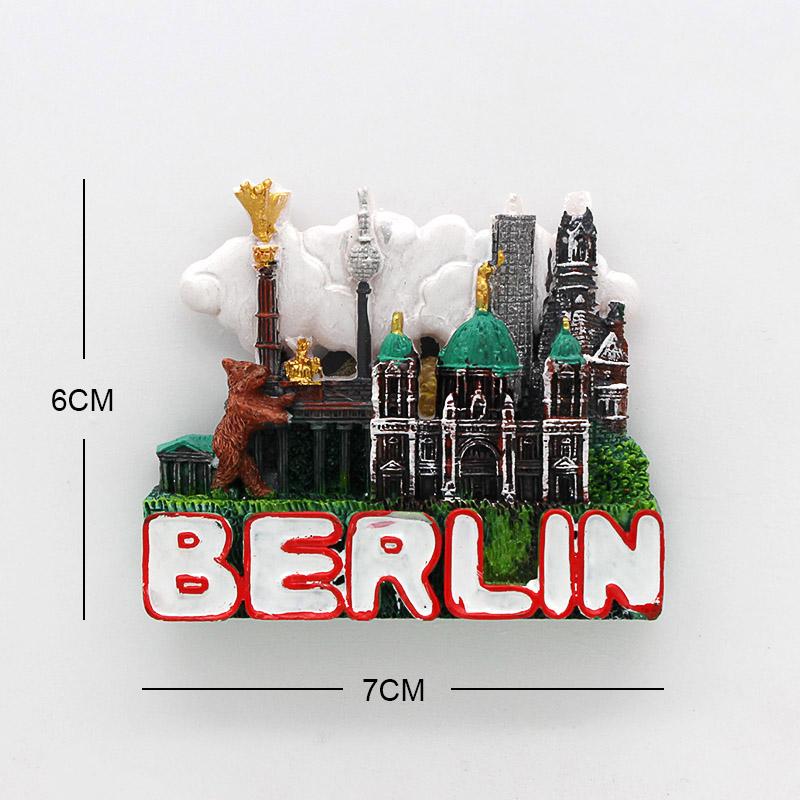 Kühlschrank magnetische Kühlschrankaufkleber Deutschland Kölner Dom Berlin Heidelberg neikal Dresden München Deutschland Tourismus Souvenir