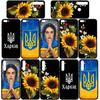 For iPhone 17 16 15 Xiaomi Poco F7 F8 X7 X6 C85 C75 C71 M8 Redmi Note 14 13 12 11 Pro Max 14C 13C 15C A3 Phone Case Ukraine Flag Ukrainian Girl Cover