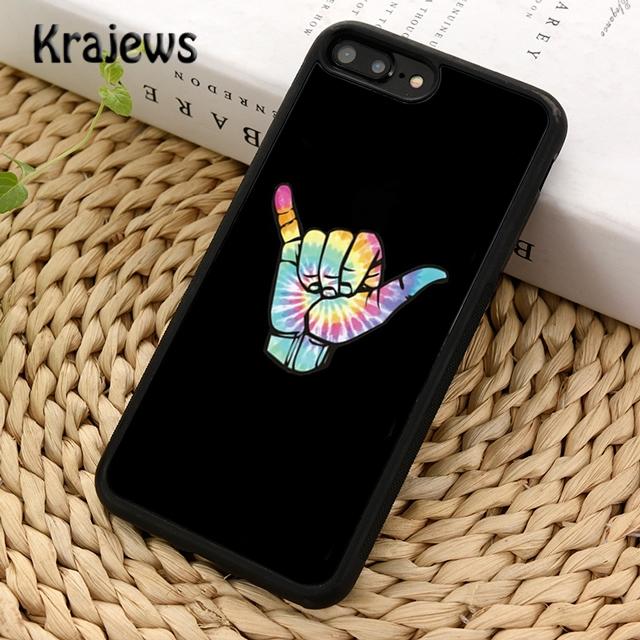 Krajews Surfer Surf Hang Loose Shaka Phone Case Cover For iPhone 17 Air 16 15 14 plus 11 12 13 pro max coque Fundas