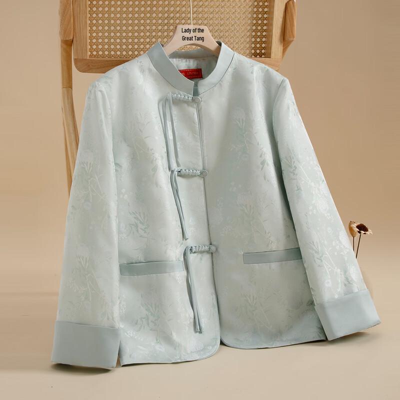 

YUZHAOLIN Women s New Chinese Style Frog Button Jacket XL