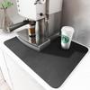 Kitchen Countertop Drain & Absorbent Mat for Dishes, Dining Table, and Coffee Machine