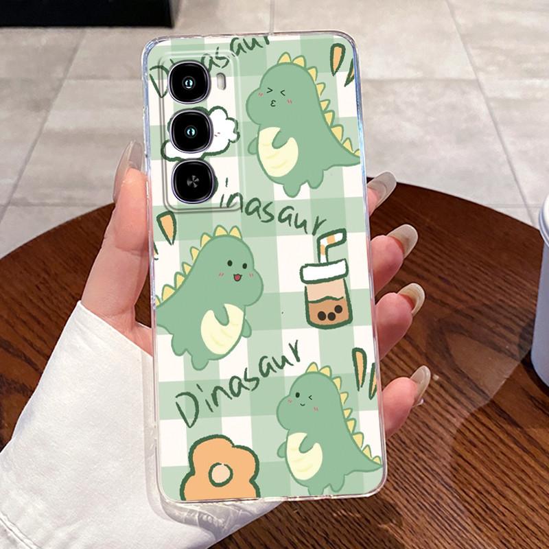 Casing For Itel City 100 / Itel C671L Phone Case Clear Soft TPU Silicone Back Cover Aesthetic Fashion Cute Cat Astronaut Cases