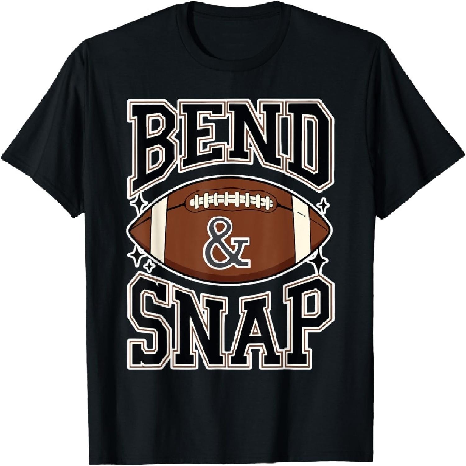Funny Game Day Touchdown Season Cute Bend and Snap Football T-Shirt XXXXXL разноцветный