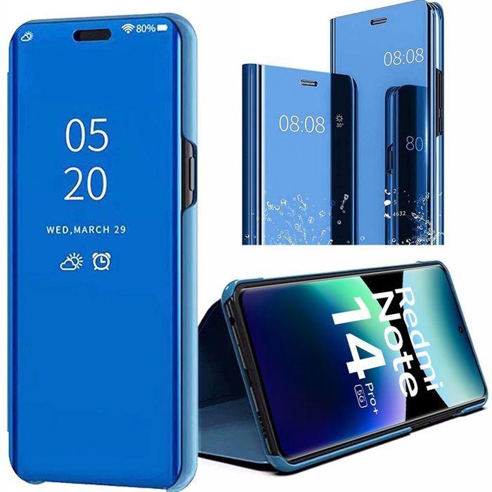 Coque de protection - Xiaomi - Redmi Note 14 Pro Plus 5G - Antichoc - Effet miroir - Bleu