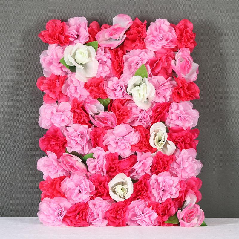 

Wedding Simulation Rose Arrangement Flower Wall Background Arrange Silk Flowers and Fake Flowers Multiple Colors To Choose From 40x60cm
