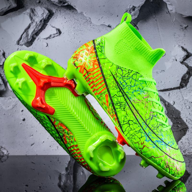 NOVOS Sapatos de Futebol Masculinos de Alta Qualidade FG/TF Sapatos de Futebol Infantis Botas de Futebol Juvenil Chuteiras de Treinamento de Futsal Atléticas Confortáveis