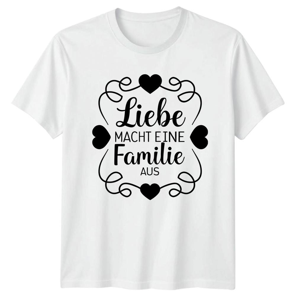 Liebe Macht Eine Familie Aus TShirt GerUnisex Family Love Gift For Him And Her S
