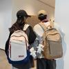 Harajuku simple letter student schoolbag spring junior high school student large capacity backpack