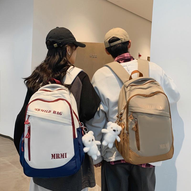 Harajuku simple letter student schoolbag spring junior high school student large capacity backpack