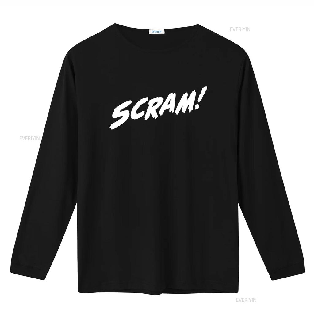 Scram T Shirt vintage Washed designer clothes Top For Everyday Wear Slightly Breathable Stylish Stretched Soft Comfortable