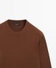 Masimodutti Wool Cotton Round Neck Knit Sweater