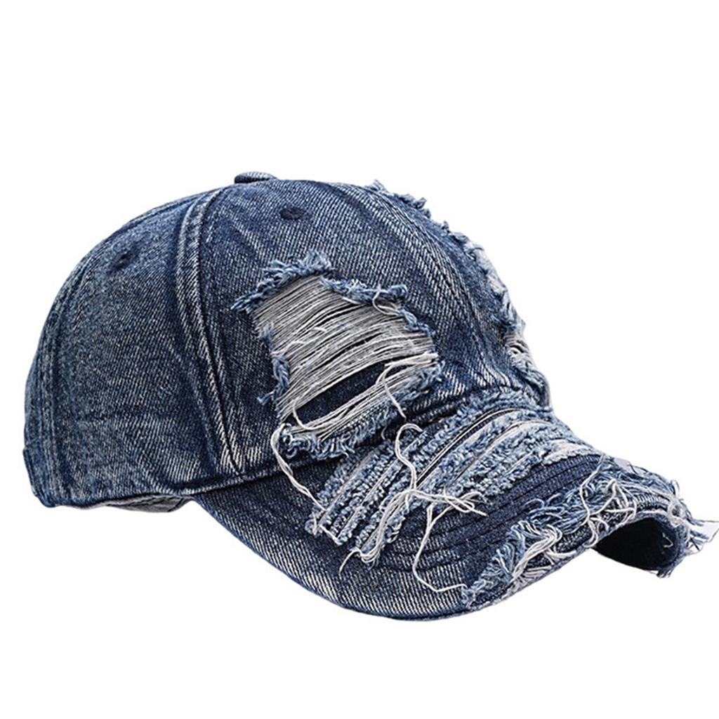 Unisex Perforated Washed Cotton Baseball Cap, Soft Top Hat, Sun Visor Hat