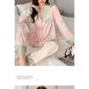 Nuovo Pigiama da Donna Autunno Primavera 2 Pezzi Moda Cardigan Pigiama da Donna Dolce Stampa Loungewear Set da Donna